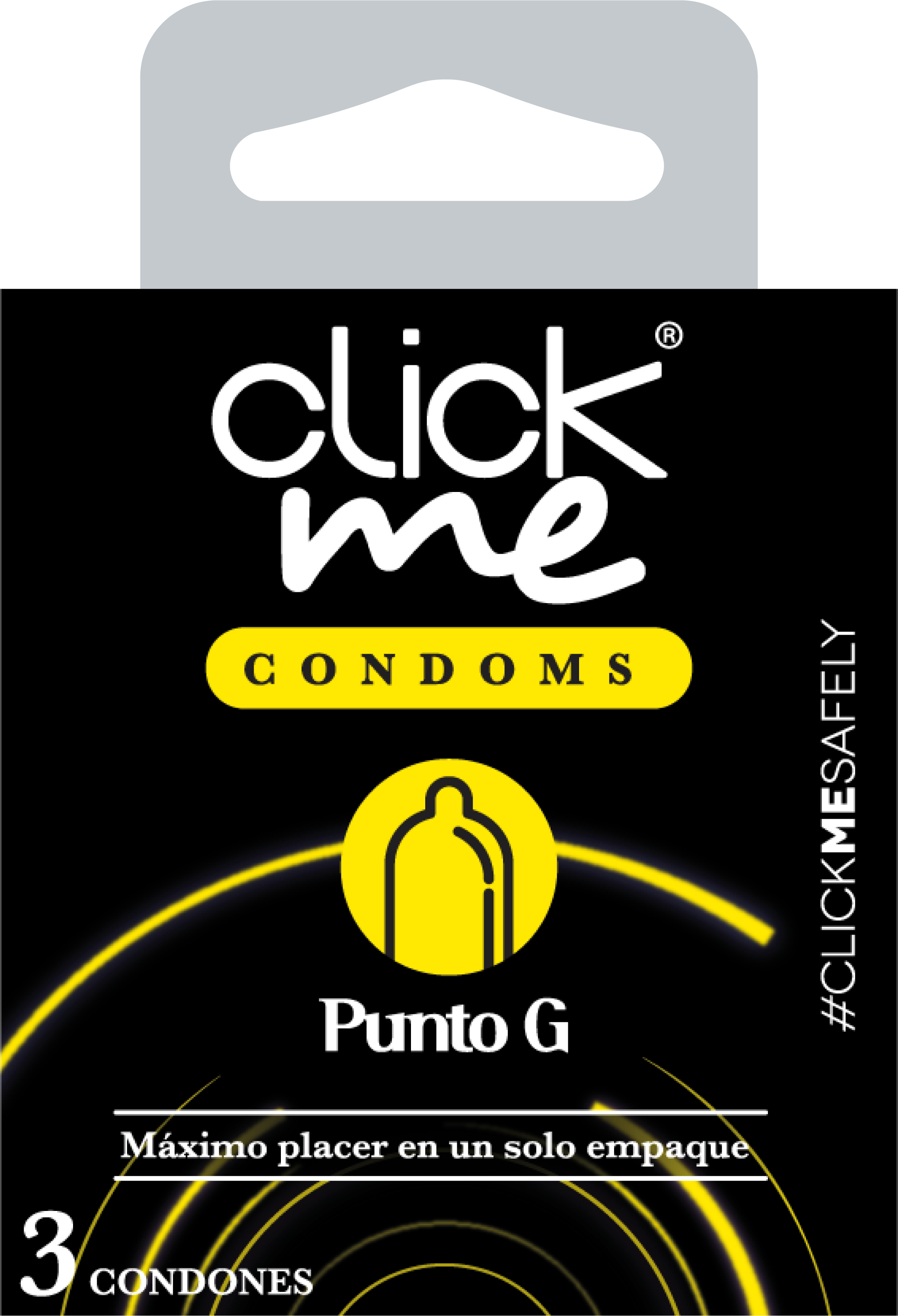 Click Me Punto G — preservativo texturizado